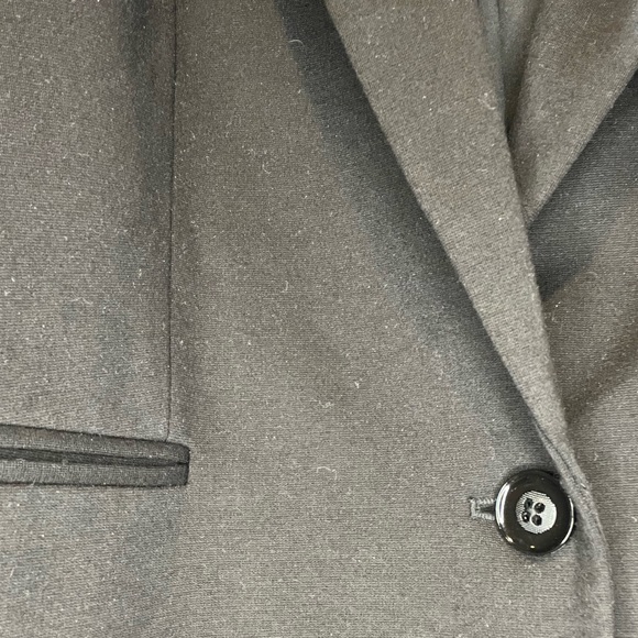 T Tahari Black Blazer Notch Lapel One Button size 14 - Picture 9 of 9